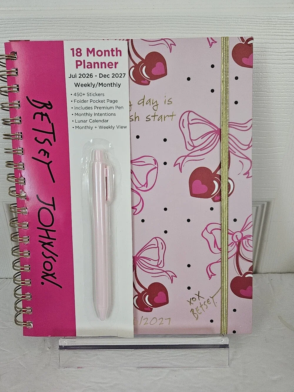 Betsey Johnson NWT 18 Month Planner